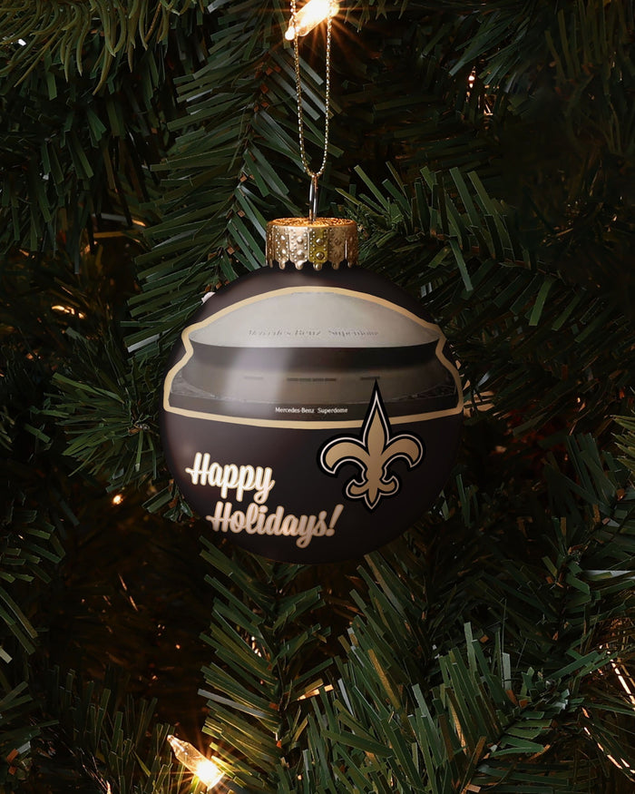 New Orleans Saints Stadium Print Glass Ball Ornament FOCO - FOCO.com