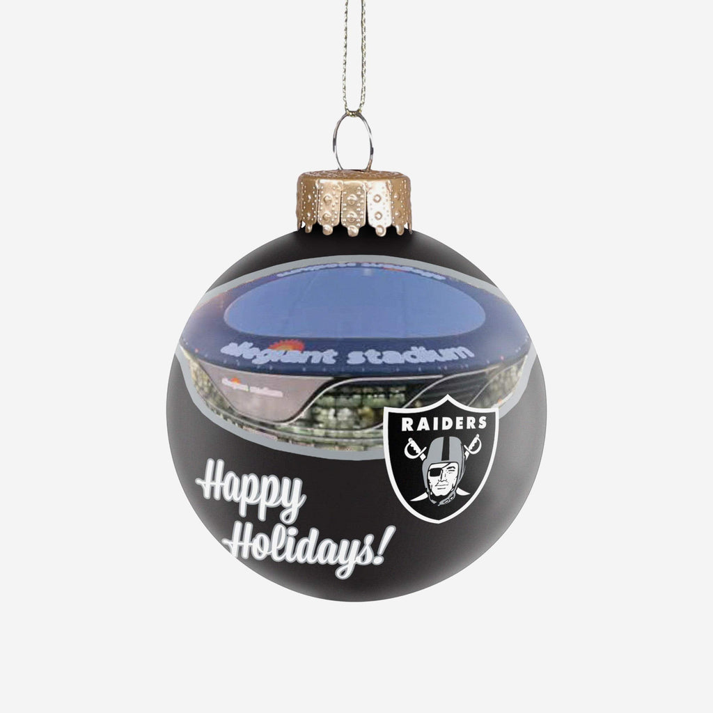 Las Vegas Raiders Stadium Print Glass Ball Ornament FOCO - FOCO.com