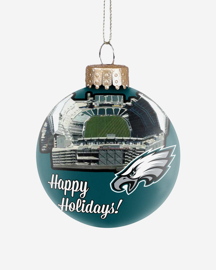 Philadelphia Eagles Stadium Print Glass Ball Ornament FOCO - FOCO.com