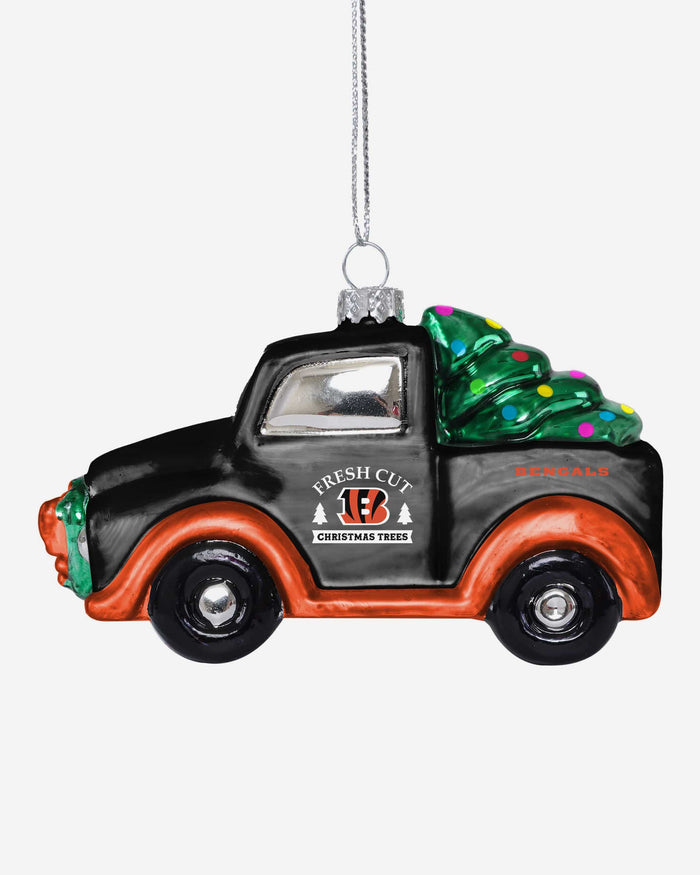 Cincinnati Bengals Blown Glass Truck Ornament FOCO - FOCO.com