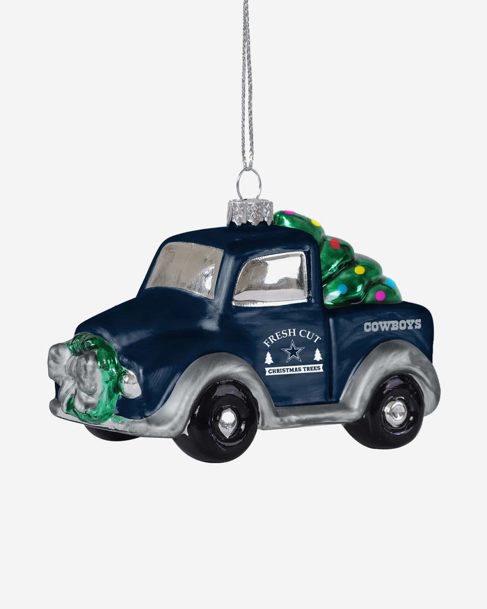 Dallas Cowboys Blown Glass Truck Ornament FOCO - FOCO.com