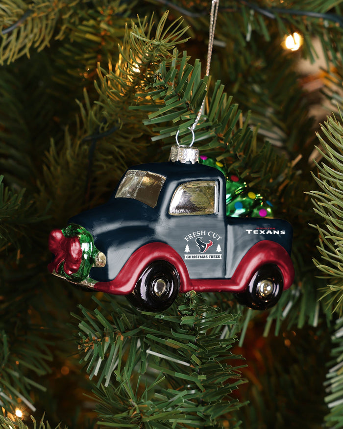 Houston Texans Blown Glass Truck Ornament FOCO - FOCO.com