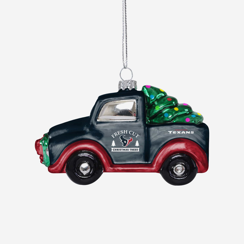 Houston Texans Blown Glass Truck Ornament FOCO - FOCO.com