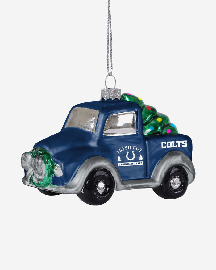 Indianapolis Colts Blown Glass Truck Ornament FOCO - FOCO.com