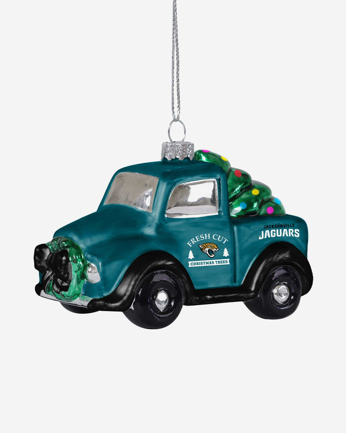 Jacksonville Jaguars Blown Glass Truck Ornament FOCO - FOCO.com