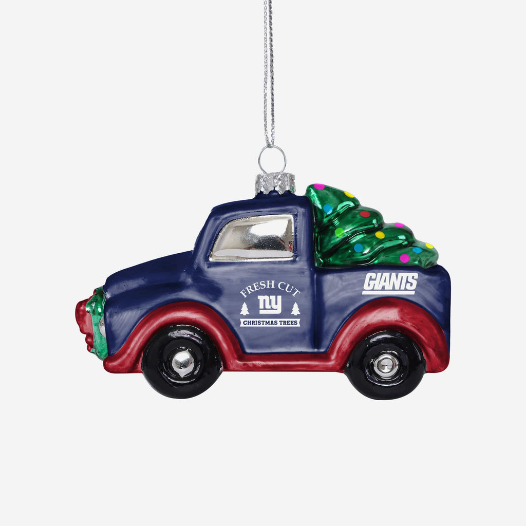 New York Giants Blown Glass Truck Ornament FOCO - FOCO.com