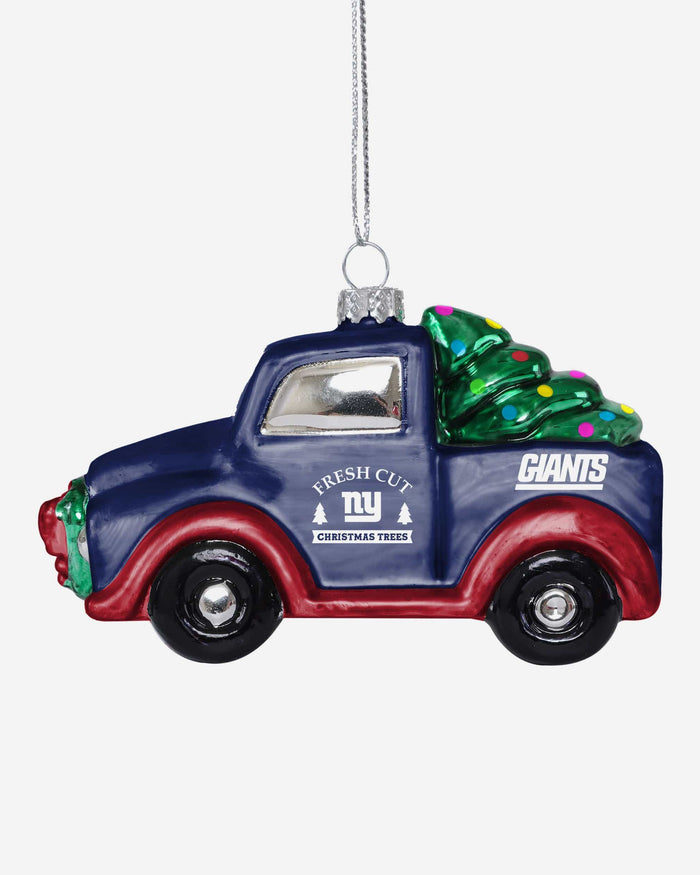 New York Giants Blown Glass Truck Ornament FOCO - FOCO.com