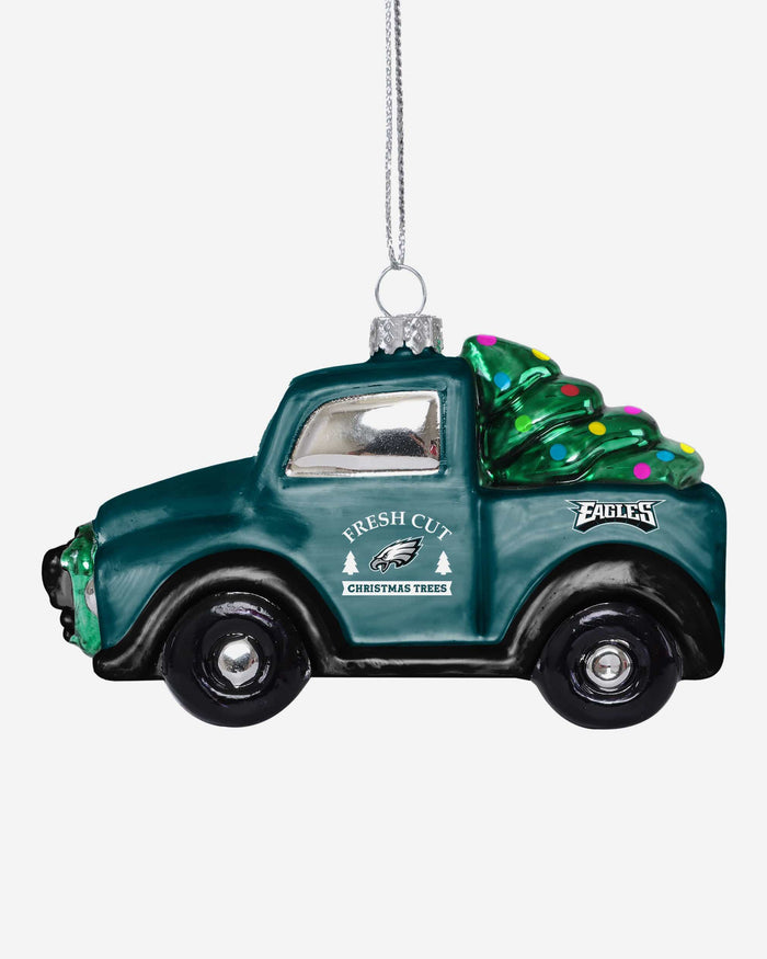 Philadelphia Eagles Blown Glass Truck Ornament FOCO - FOCO.com