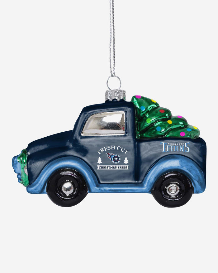 Tennessee Titans Blown Glass Truck Ornament FOCO - FOCO.com