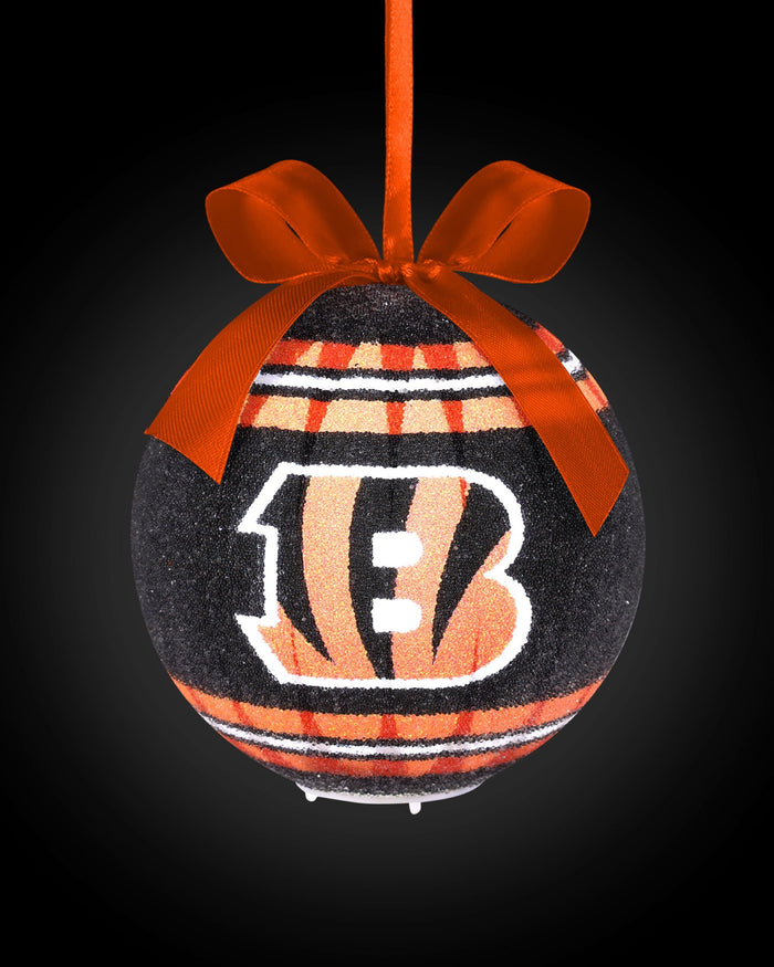 Cincinnati Bengals LED Shatterproof Ball Ornament FOCO - FOCO.com