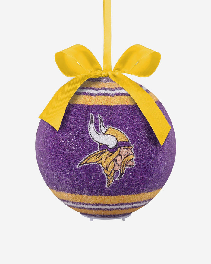 Minnesota Vikings LED Shatterproof Ball Ornament FOCO - FOCO.com