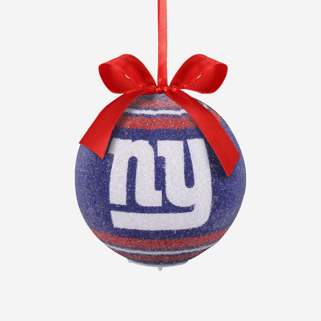 New York Giants LED Shatterproof Ball Ornament FOCO - FOCO.com