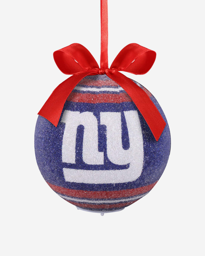 New York Giants LED Shatterproof Ball Ornament FOCO - FOCO.com