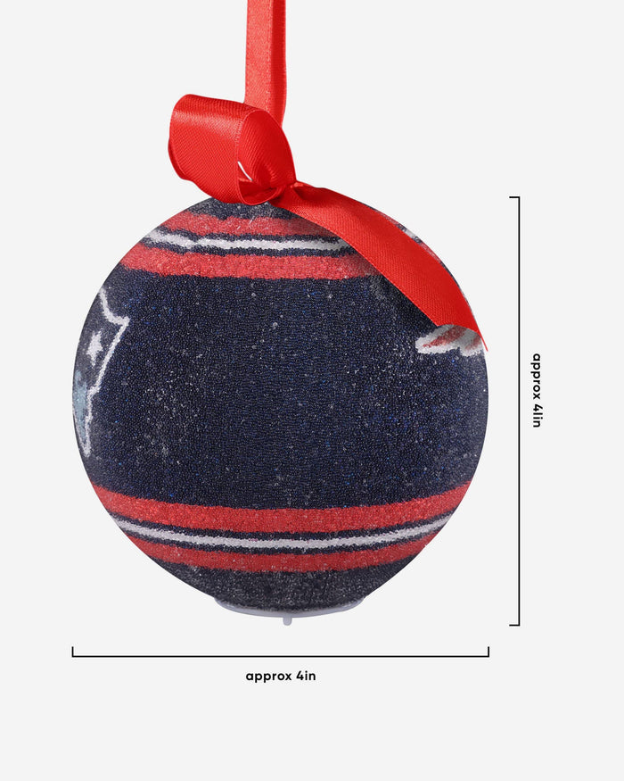 New England Patriots LED Shatterproof Ball Ornament FOCO - FOCO.com