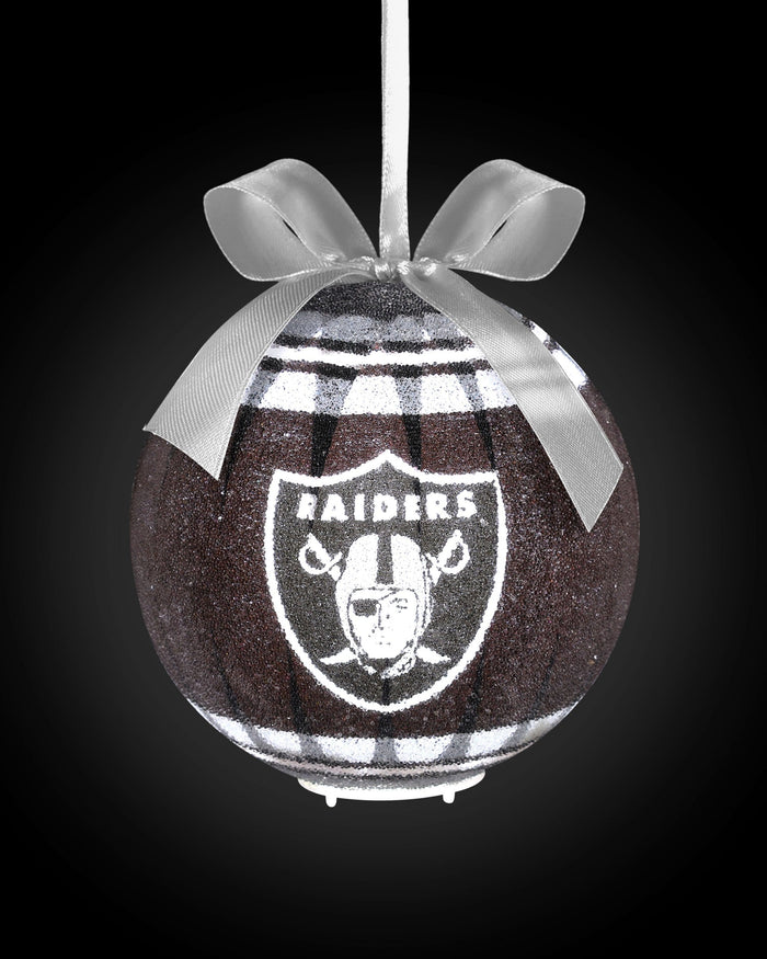 Las Vegas Raiders LED Shatterproof Ball Ornament FOCO - FOCO.com