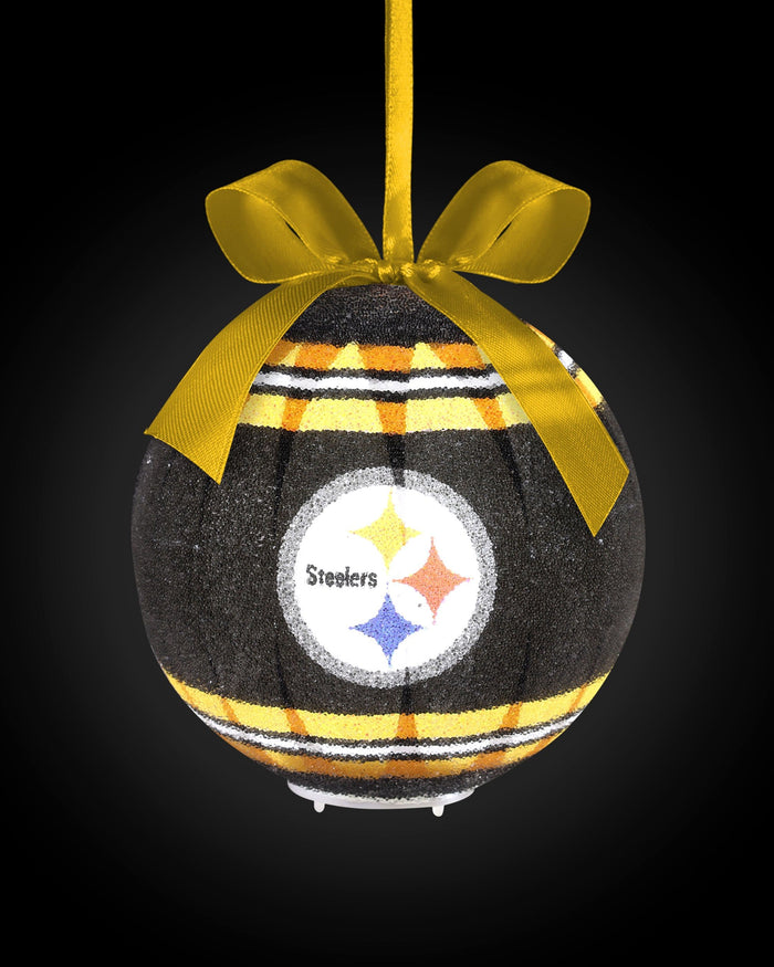 Pittsburgh Steelers LED Shatterproof Ball Ornament FOCO - FOCO.com