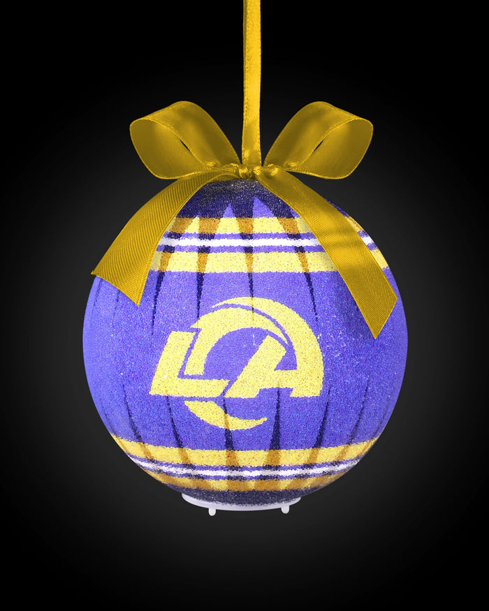 Los Angeles Rams LED Shatterproof Ball Ornament FOCO - FOCO.com