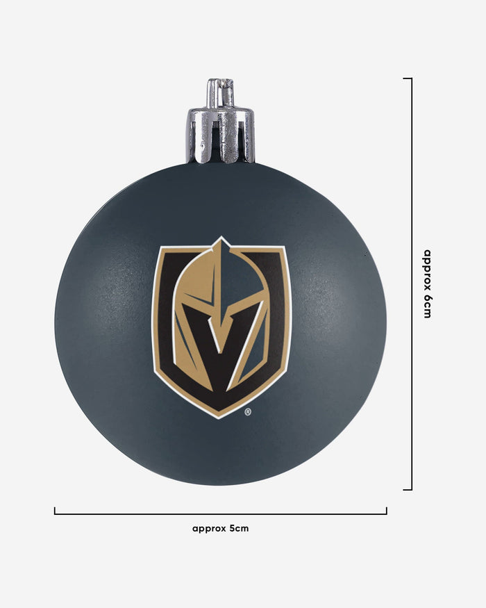 Vegas Golden Knights 12 Pack Ball Ornament Set FOCO - FOCO.com