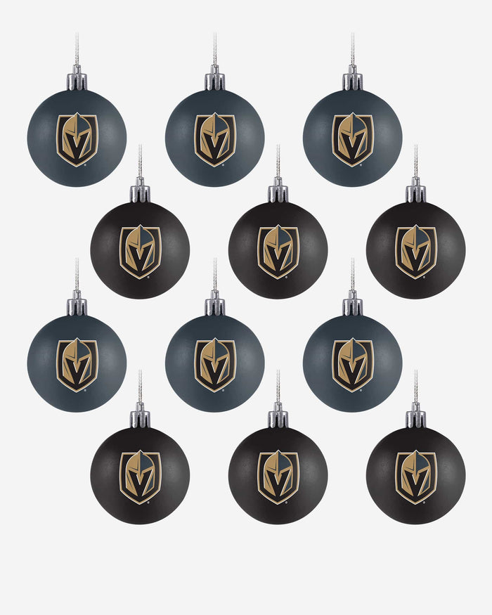 Vegas Golden Knights 12 Pack Ball Ornament Set FOCO - FOCO.com