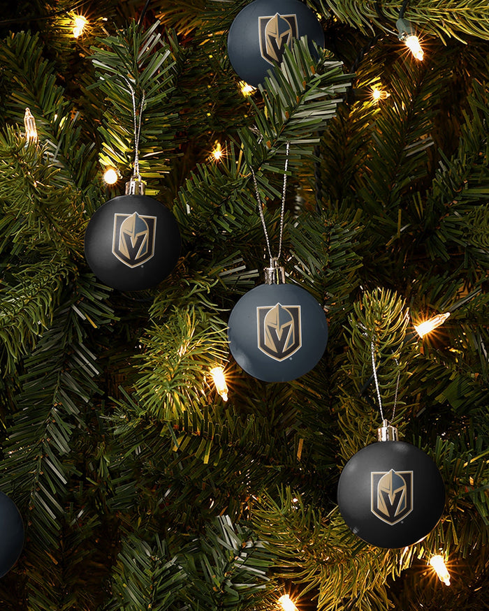 Vegas Golden Knights 12 Pack Ball Ornament Set FOCO - FOCO.com