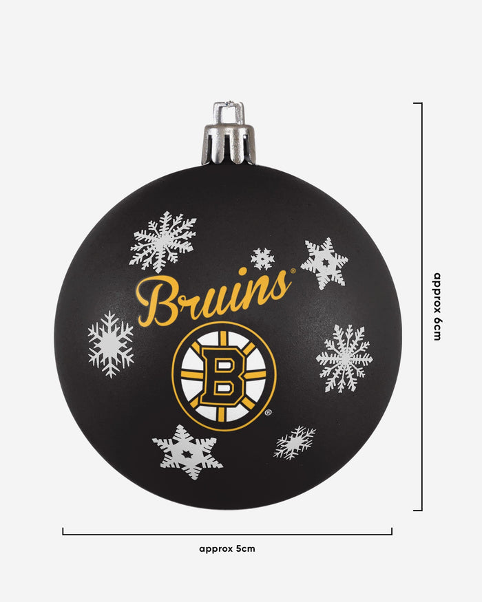 Boston Bruins 5 Pack Shatterproof Ball Ornament Set FOCO - FOCO.com