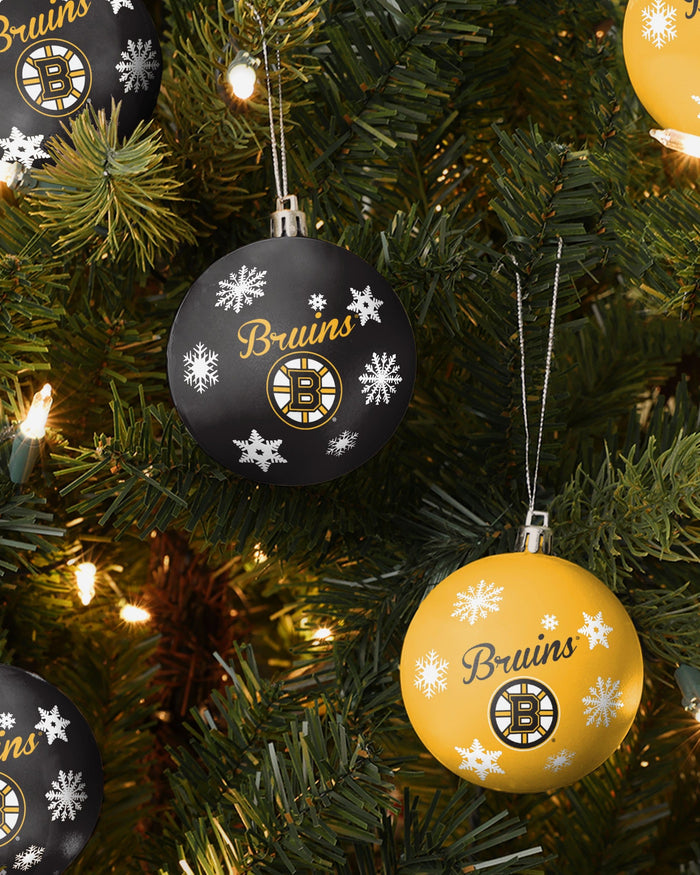 Boston Bruins 5 Pack Shatterproof Ball Ornament Set FOCO - FOCO.com