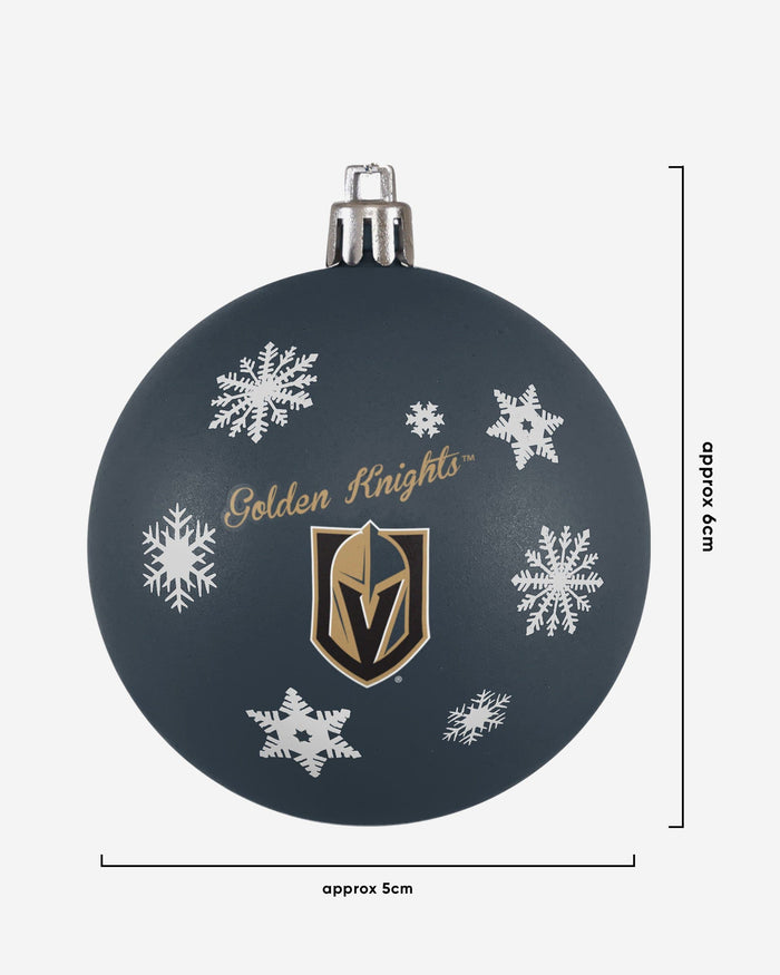 Vegas Golden Knights 5 Pack Shatterproof Ball Ornament Set FOCO - FOCO.com