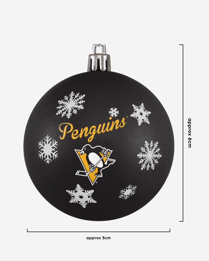 Pittsburgh Penguins 5 Pack Shatterproof Ball Ornament Set FOCO - FOCO.com