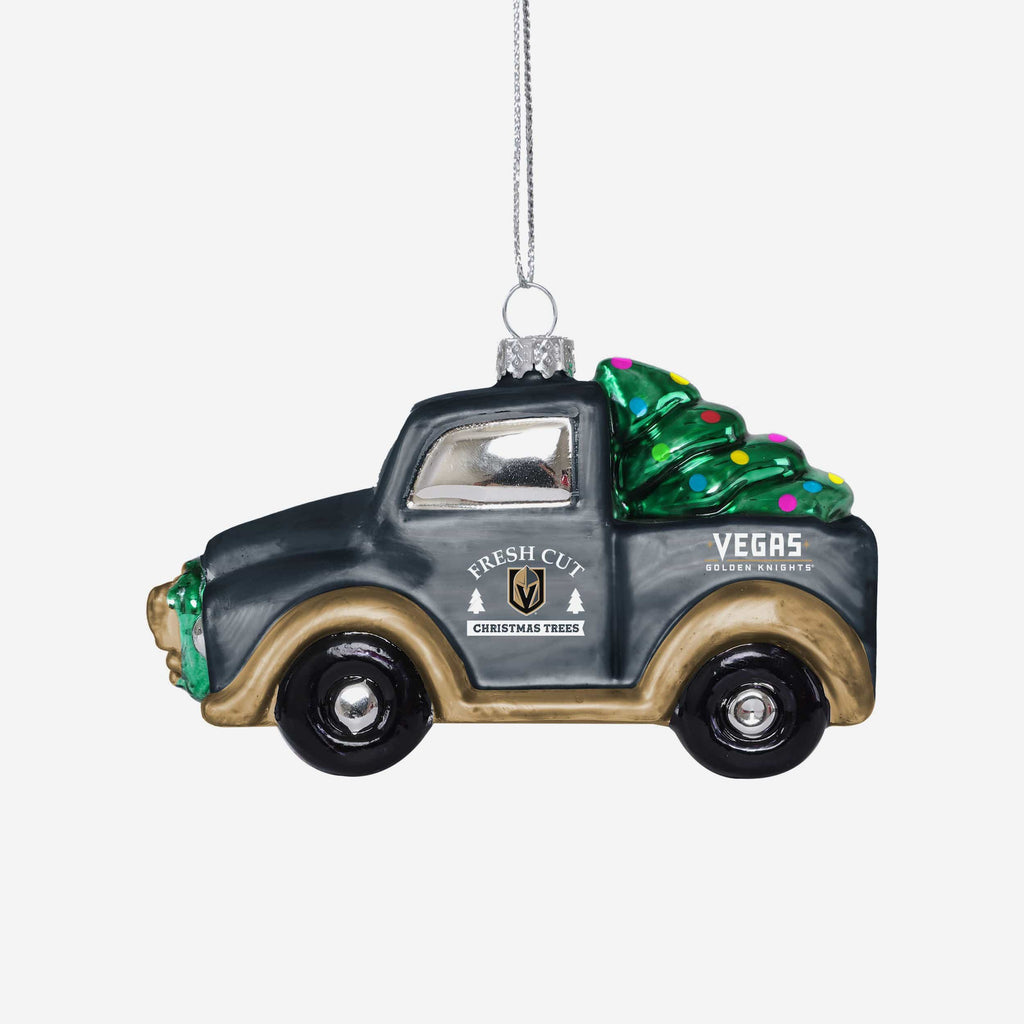 Vegas Golden Knights Blown Glass Truck Ornament FOCO - FOCO.com