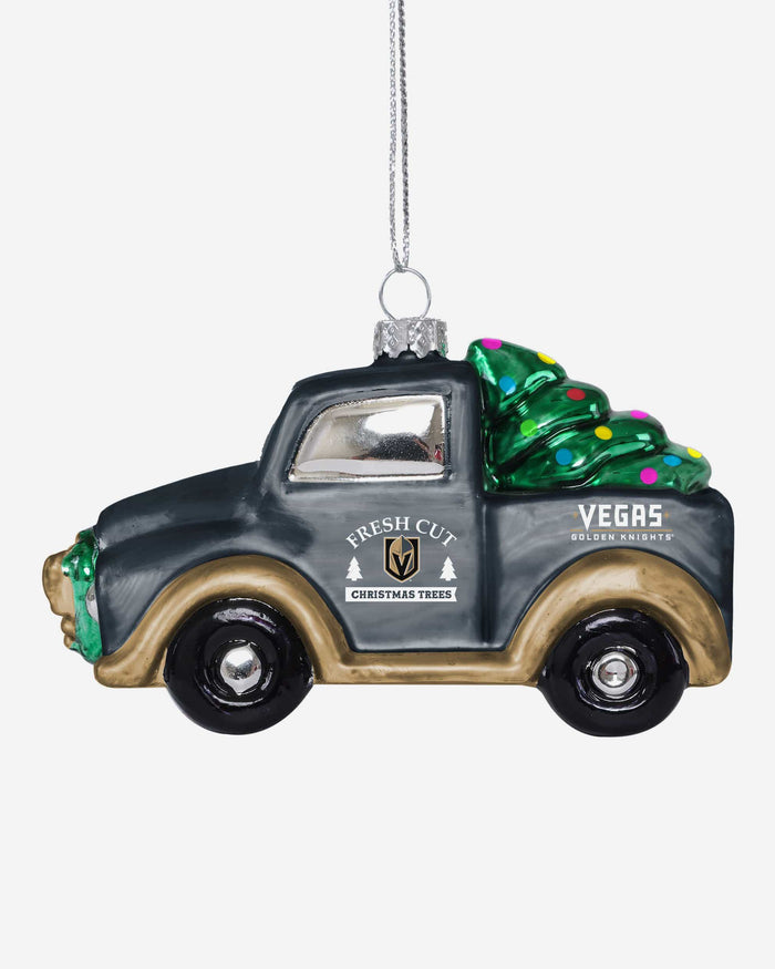 Vegas Golden Knights Blown Glass Truck Ornament FOCO - FOCO.com