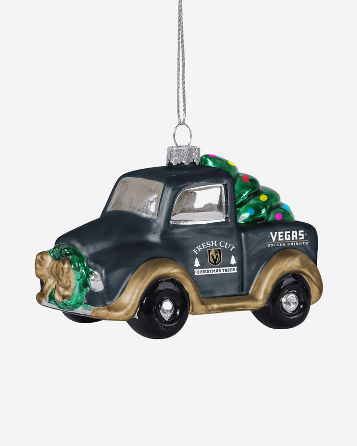 Vegas Golden Knights Blown Glass Truck Ornament FOCO - FOCO.com