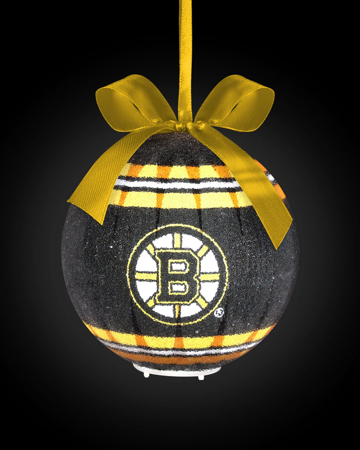 Boston Bruins LED Shatterproof Ball Ornament FOCO - FOCO.com