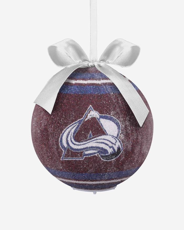 Colorado Avalanche LED Shatterproof Ball Ornament FOCO - FOCO.com