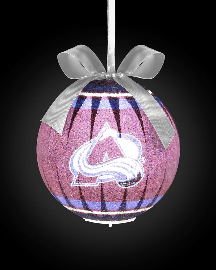 Colorado Avalanche LED Shatterproof Ball Ornament FOCO - FOCO.com