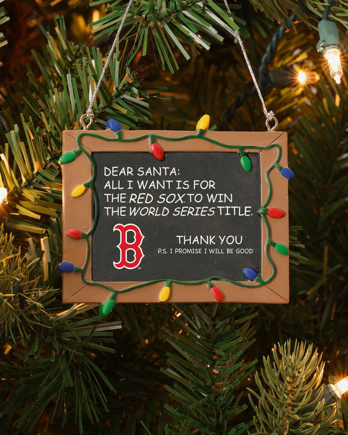 Boston Red Sox Resin Chalkboard Sign Ornament FOCO - FOCO.com