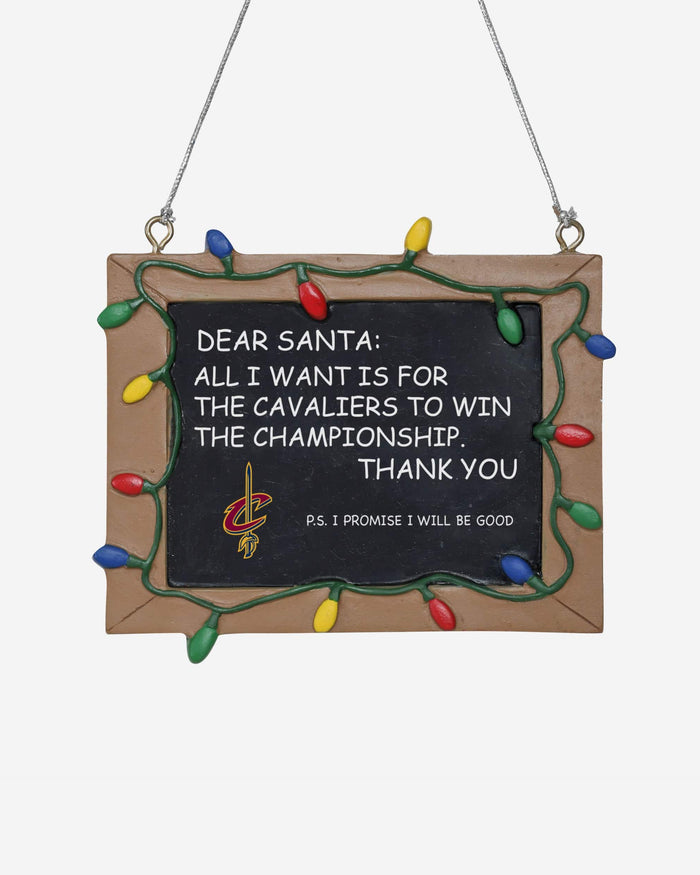 Cleveland Cavaliers Resin Chalkboard Sign Ornament FOCO - FOCO.com