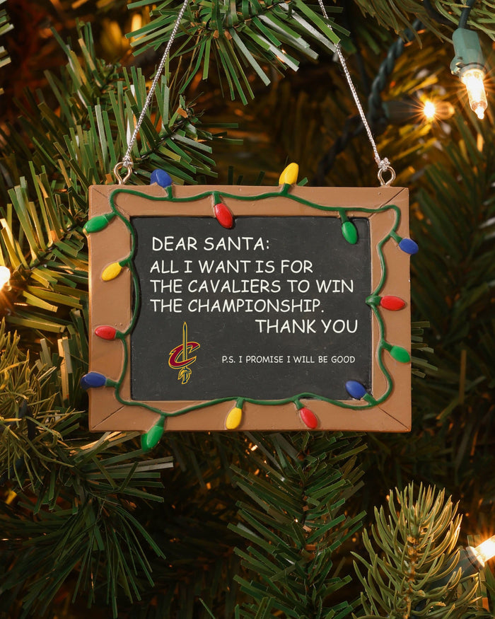 Cleveland Cavaliers Resin Chalkboard Sign Ornament FOCO - FOCO.com