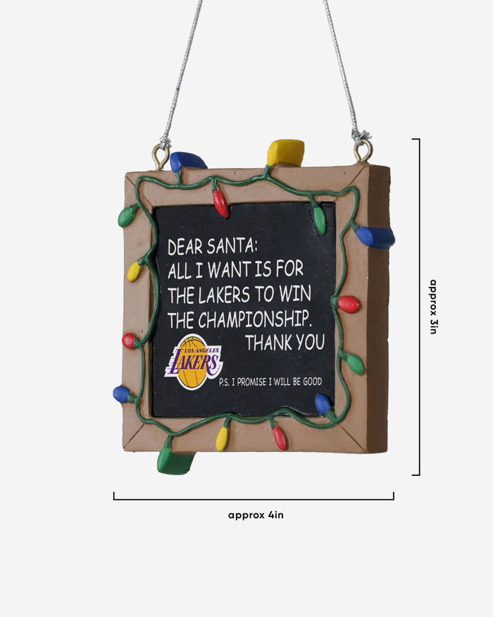 Los Angeles Lakers Chalkboard Sign Ornament FOCO - FOCO.com