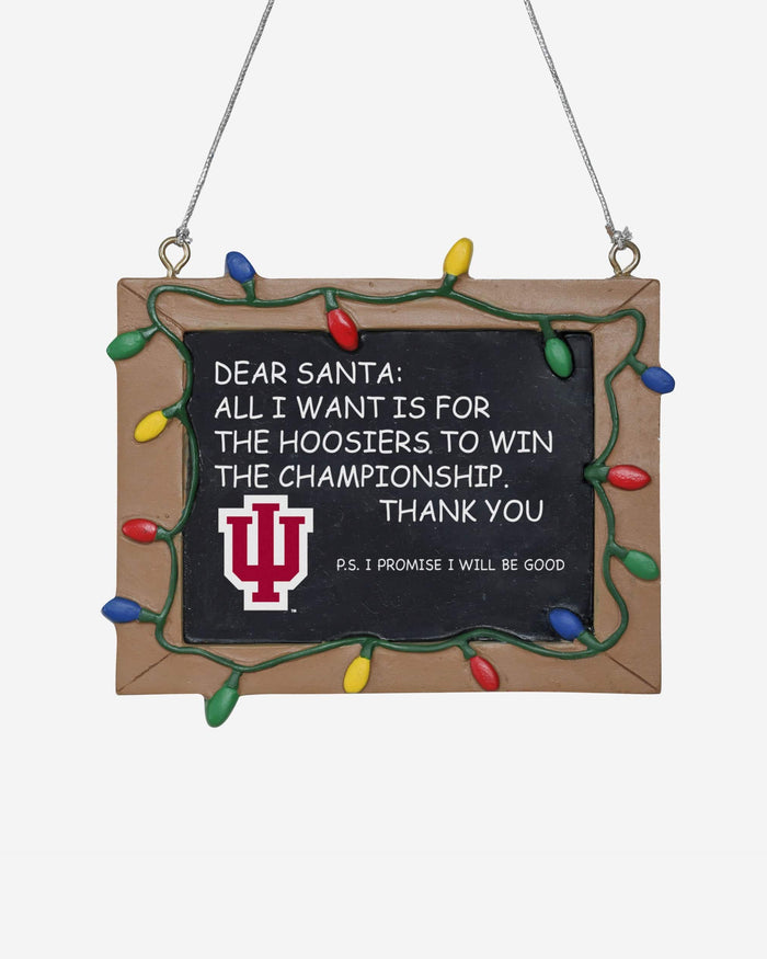 Indiana Hoosiers Resin Chalkboard Sign Ornament FOCO - FOCO.com