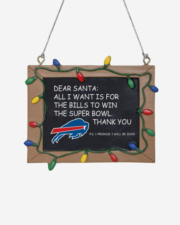 Buffalo Bills Resin Chalkboard Sign Ornament FOCO - FOCO.com