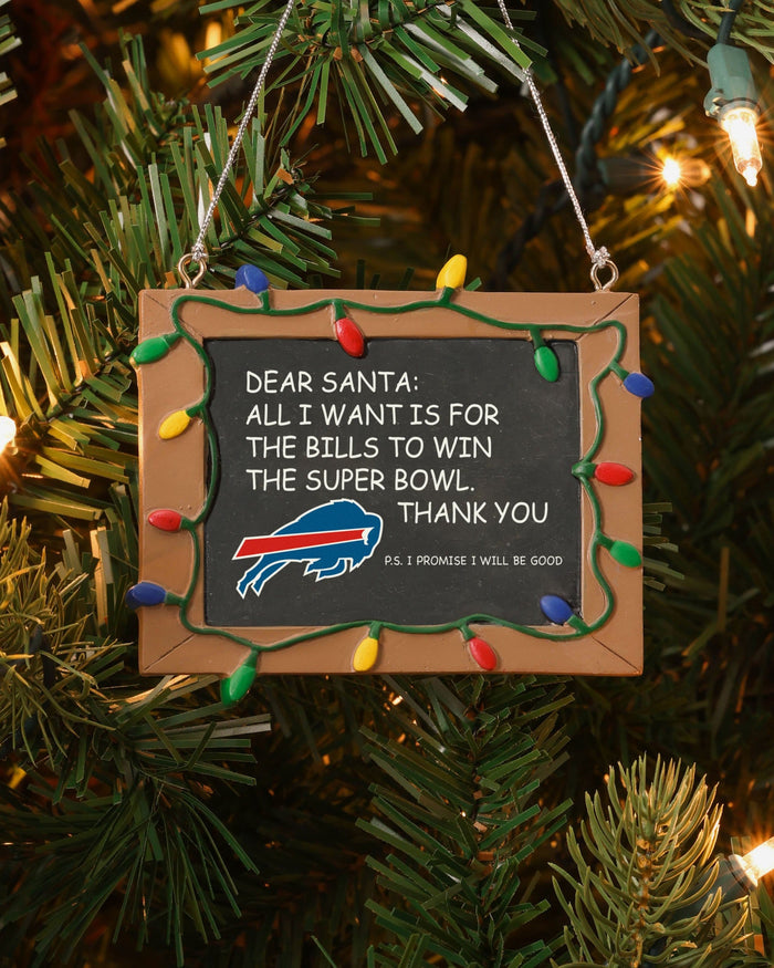 Buffalo Bills Resin Chalkboard Sign Ornament FOCO - FOCO.com