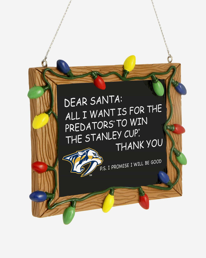 Nashville Predators Resin Chalkboard Sign Ornament FOCO - FOCO.com