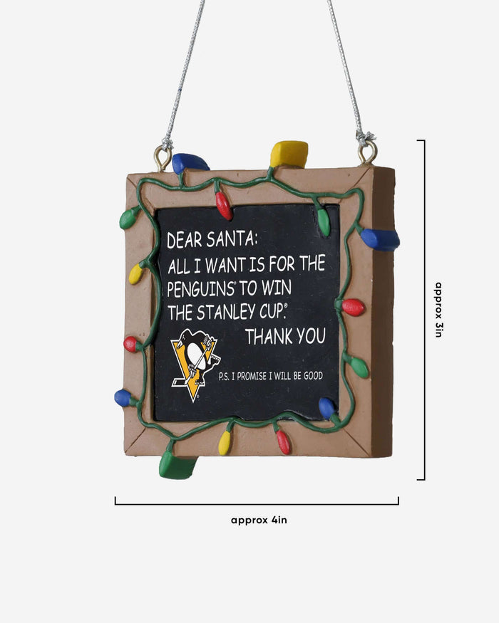 Pittsburgh Penguins Chalkboard Sign Ornament Foco - FOCO.com