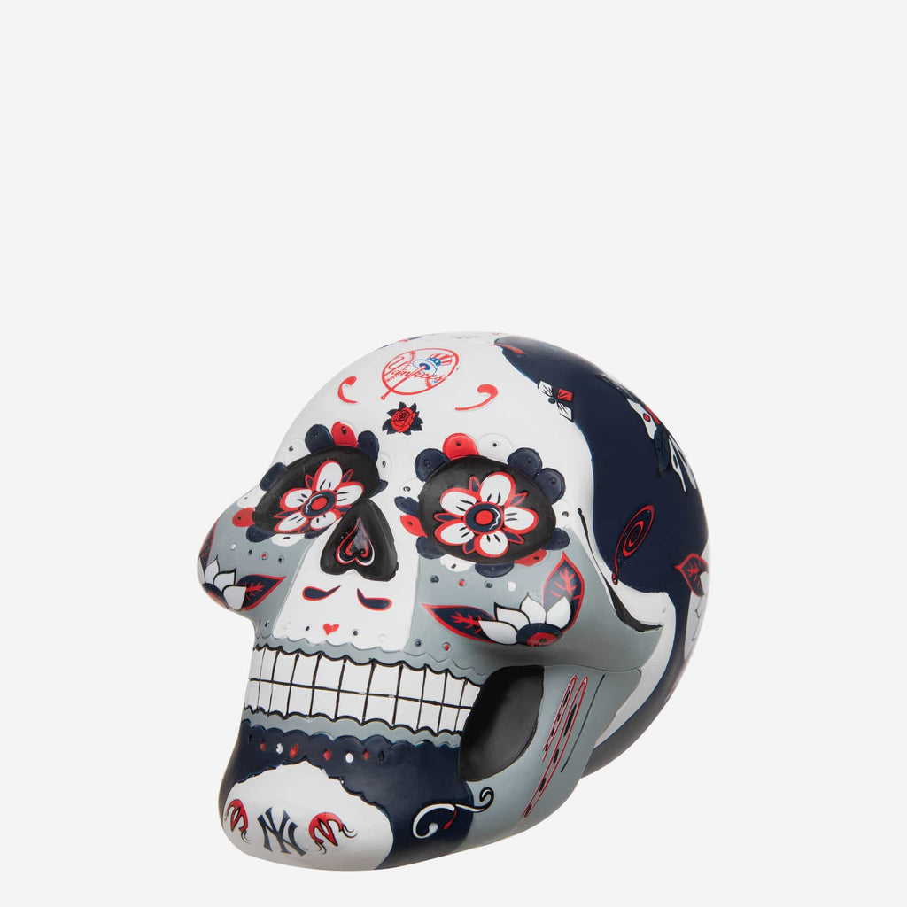 New York Yankees Day Of The Dead Skull Figurine FOCO - FOCO.com