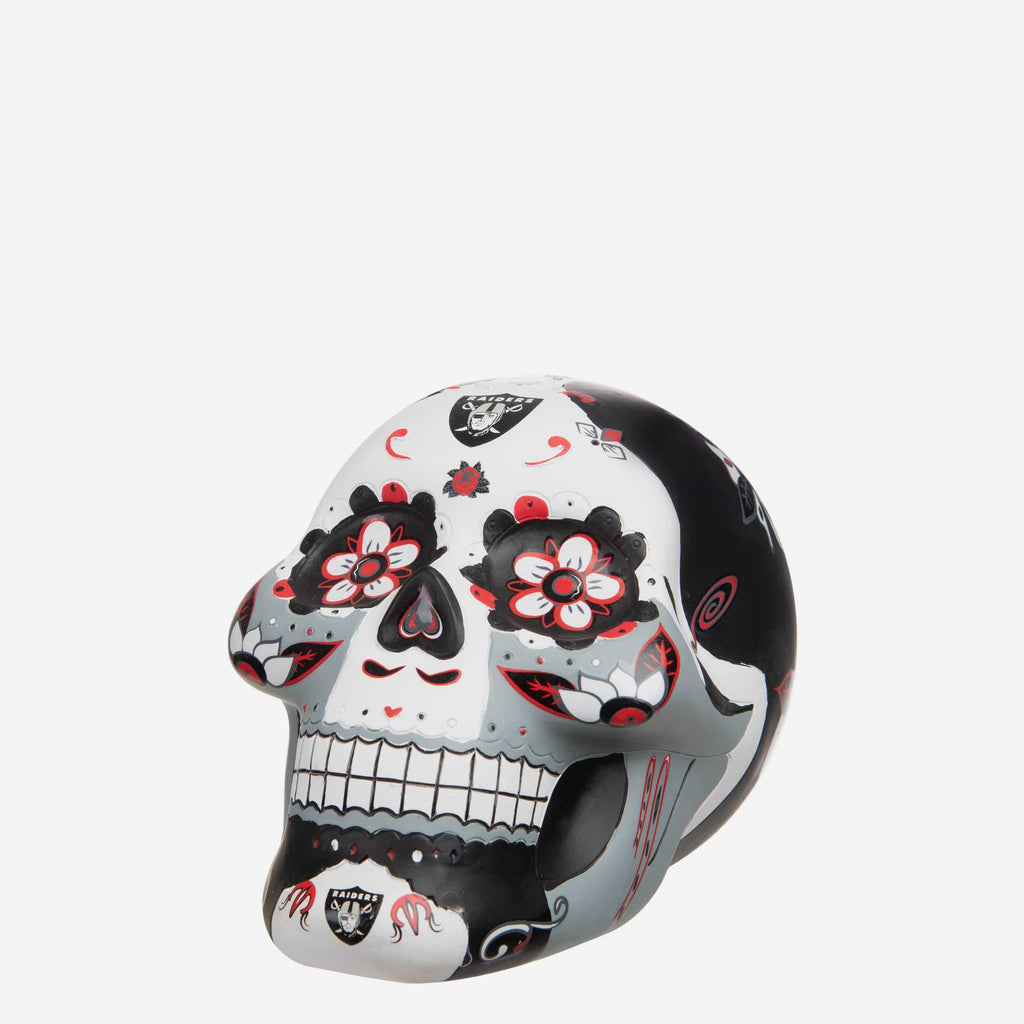 Las Vegas Raiders Day Of The Dead Skull Figurine FOCO - FOCO.com
