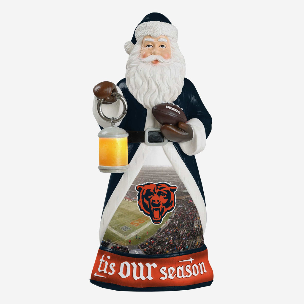 Chicago Bears Santa Figure With Light Up Lantern FOCO - FOCO.com