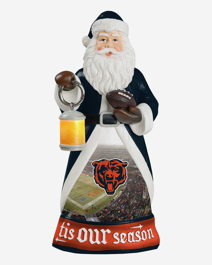 Chicago Bears Santa Figure With Light Up Lantern FOCO - FOCO.com