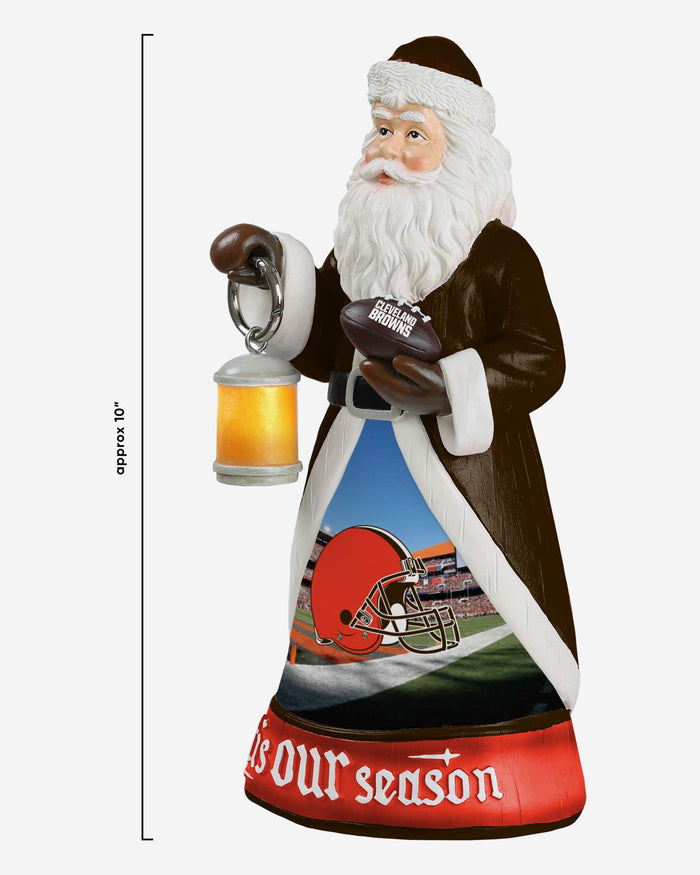 Cleveland Browns Santa Figure With Light Up Lantern FOCO - FOCO.com