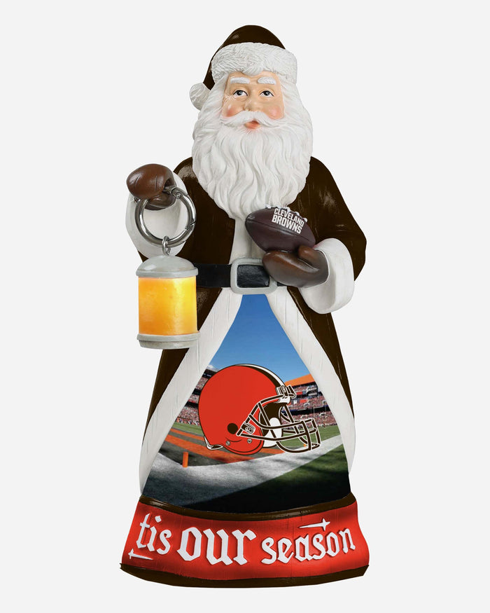 Cleveland Browns Santa Figure With Light Up Lantern FOCO - FOCO.com