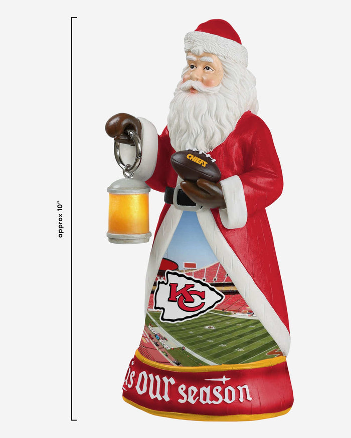 Kansas City Chiefs Santa Figure With Light Up Lantern FOCO - FOCO.com